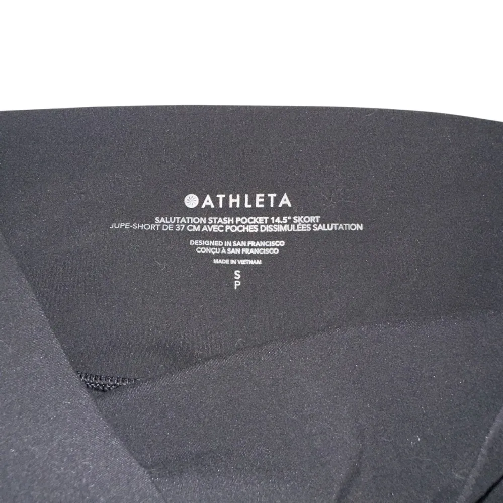 Athleta Salutation Stash Pocket 14.5 in Black Skort SMALL - Image 5