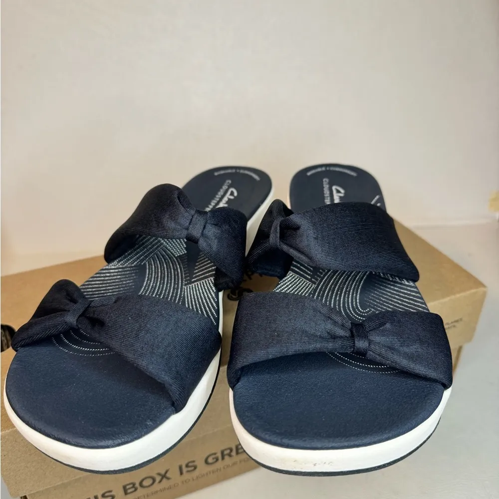 Clarks Cloudsteppers Jersey Slide Sandals - Arla Coast casual comfy classic - Image 5