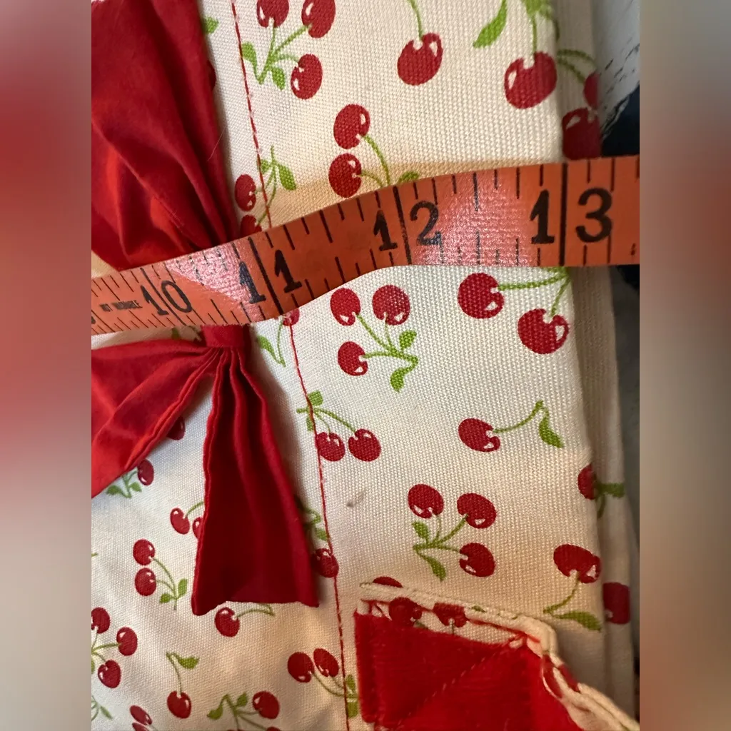 Jessie Steele White Tote Cherry Print NWOT Red - Image 10