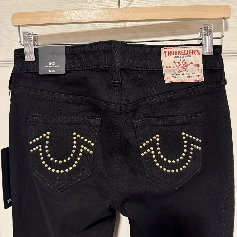 NWT Rare True Religion Becca Studded Bootcut Jean - Image 5