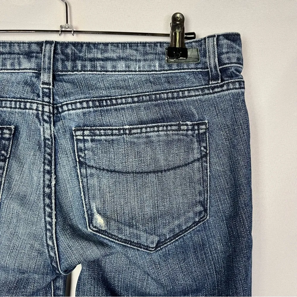 Paige Medium Wash Distressed Jimmy Jimmy Skinny Jeans 27 - Image 4