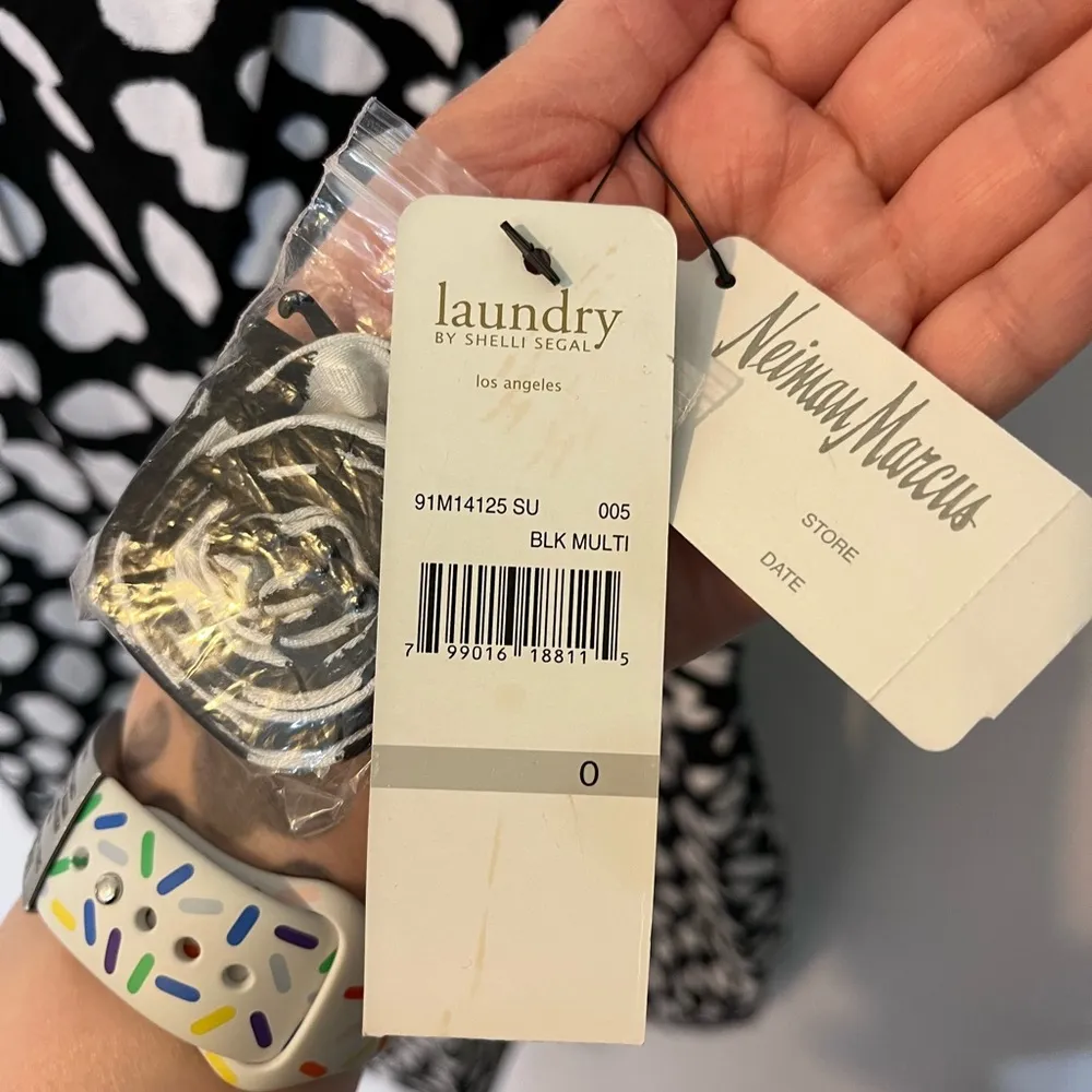 Laundry by shelli segal NWT 0 Black & White dress patterned party cocktail dress - Image 8