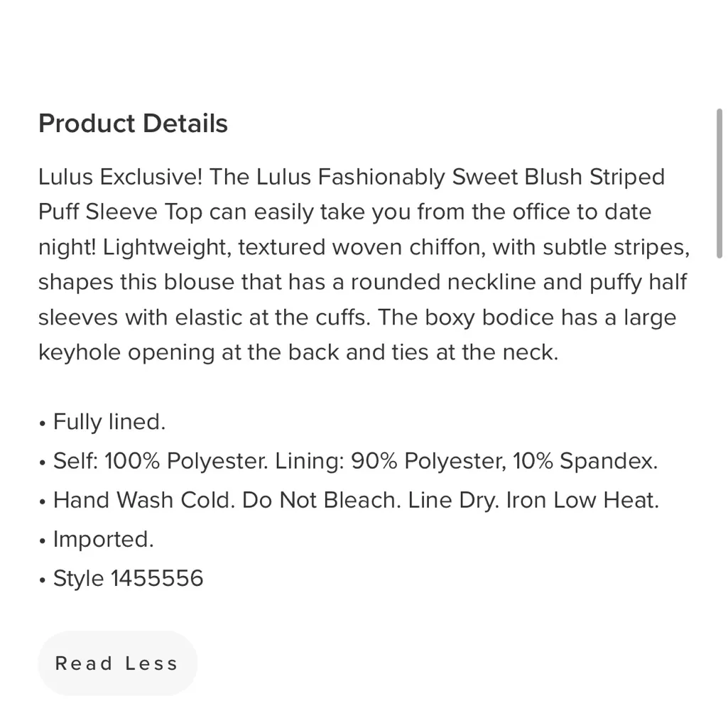 Lulu’s Fashionably Sweet blush striped puff sleeve blouse Pink - Image 10