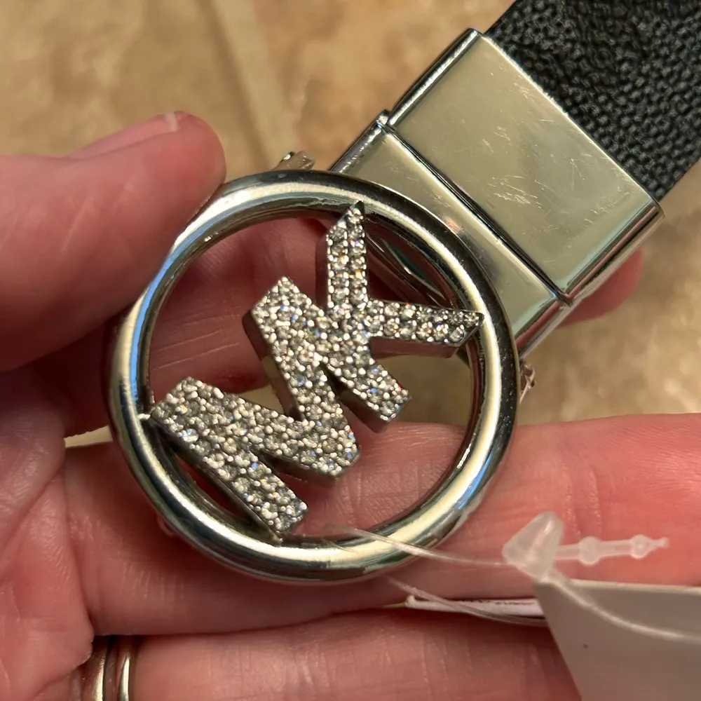 Michael Kors Black Monogram Belt - Image 2