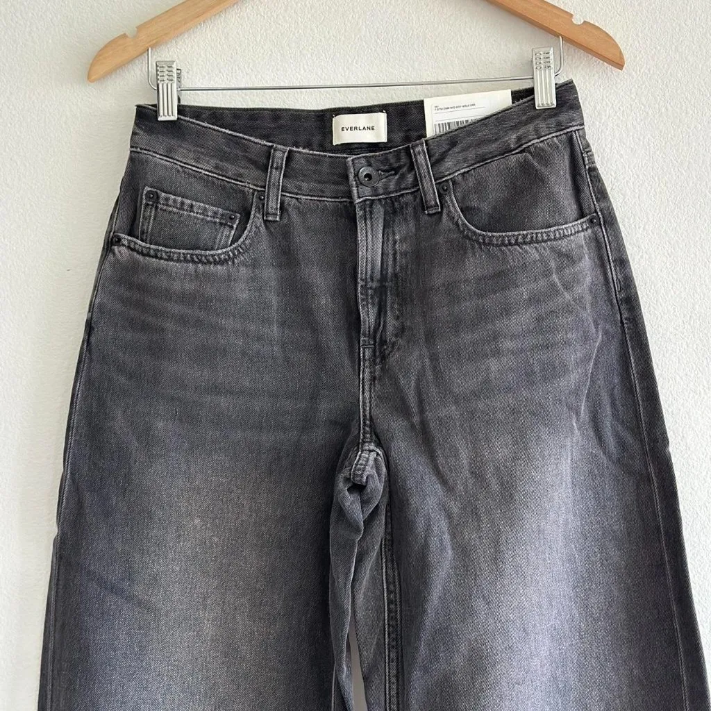 Everlane Loose Curve Jean in Carbon Midnight, Size 26 - Image 7