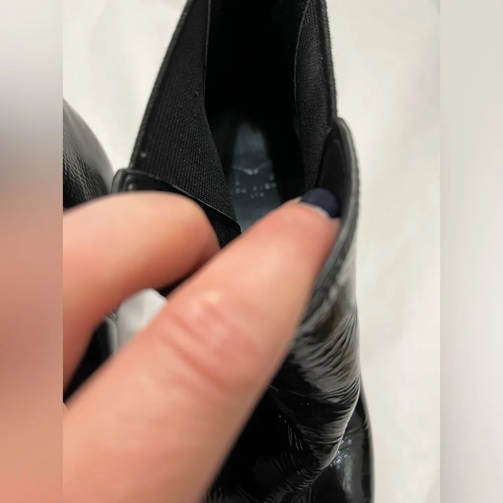 Marc Fisher  Black Patent Leather Yale Pointy Toe Ankle Boots Sz 9M - Image 9