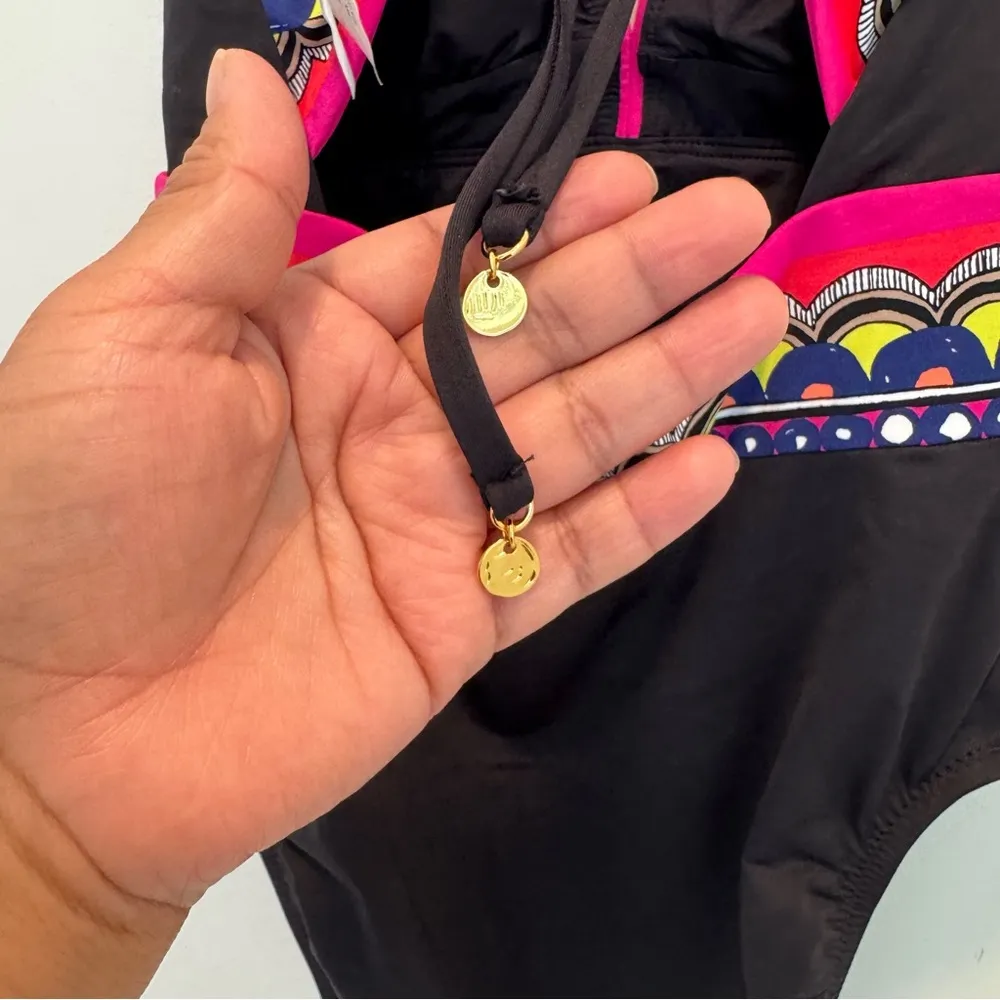 Trina Turk Tanzania Scarf Plunge One Piece size 6 - Image 7