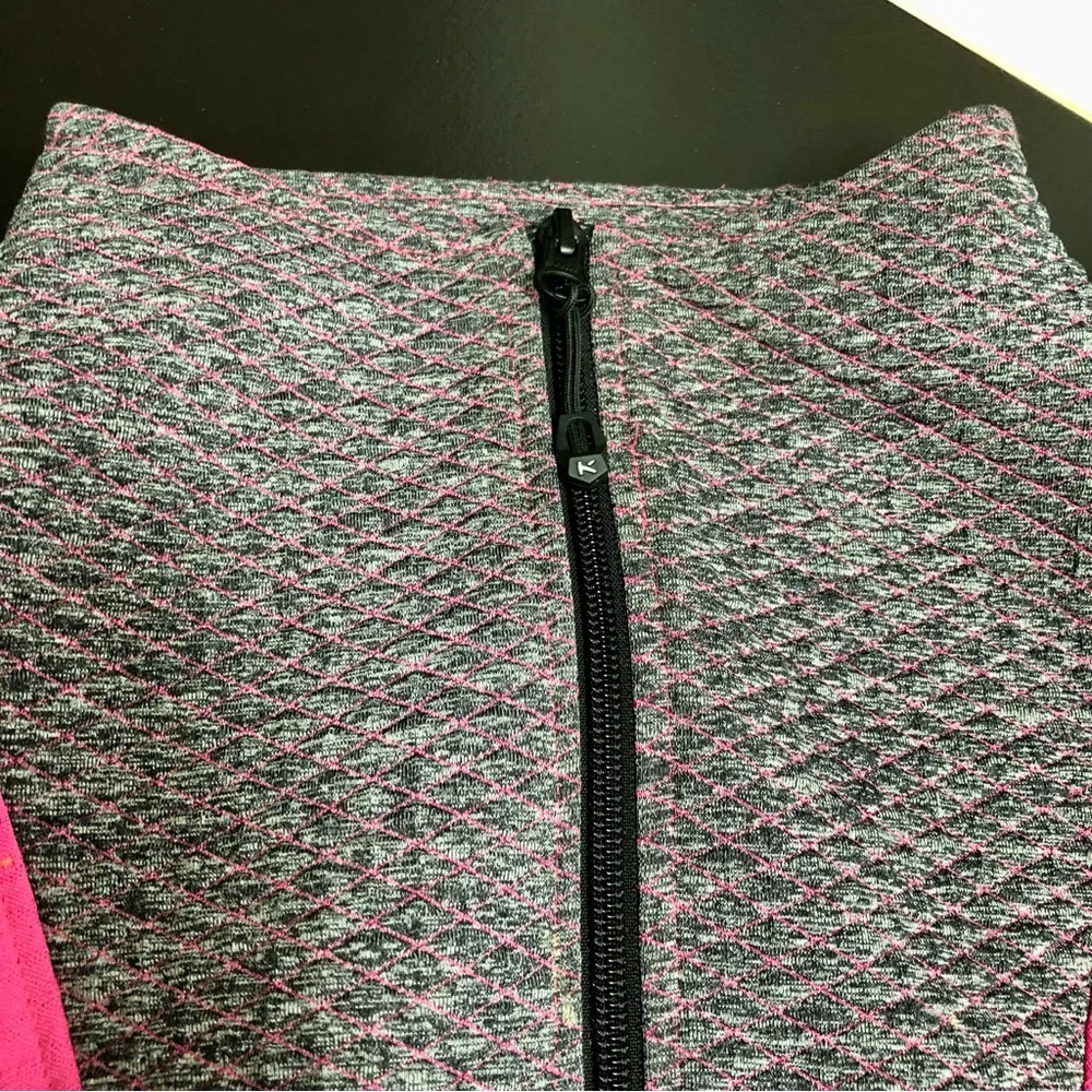 Sphere Meli Anorak Colorblock Pullover Spacedye Hot Pink Purple Black sz M - Image 6