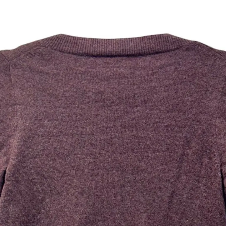 J Crew Vintage Y2K Cashmere Sweater Plum Purple Small - Image 4