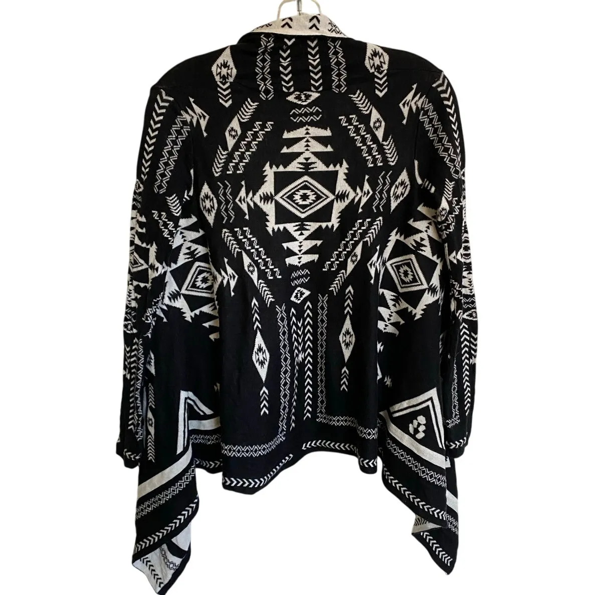 H&M Divided Southwestern Print Open Waterfall Cardigan‎ Reversible Sweater XS - Image 2