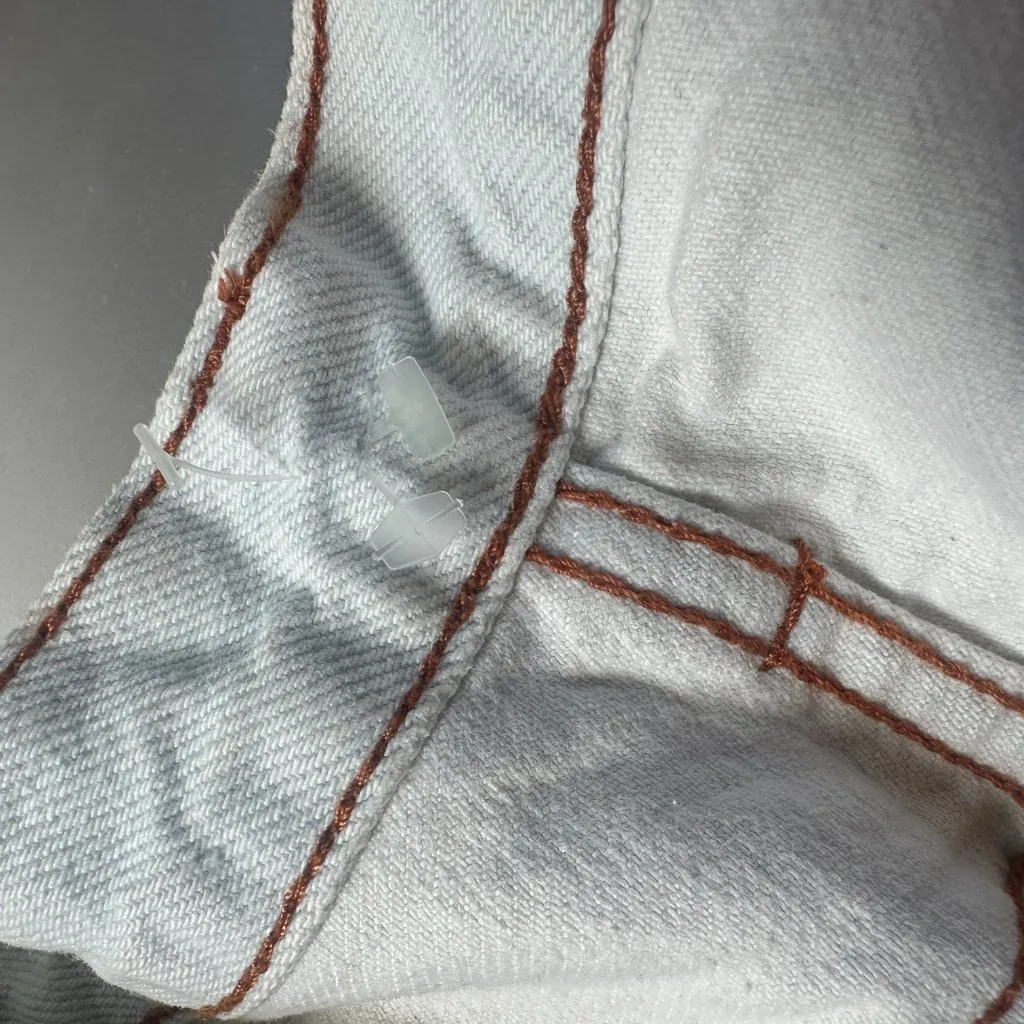 Brandy Melville J. GALT /  White Jeans Wide Leg Size Medium - Image 8