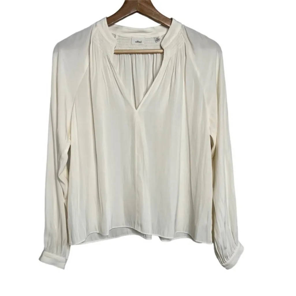 Aritzia Wilfred Estienne Blouse - Oak size XXS NEW - Image 2
