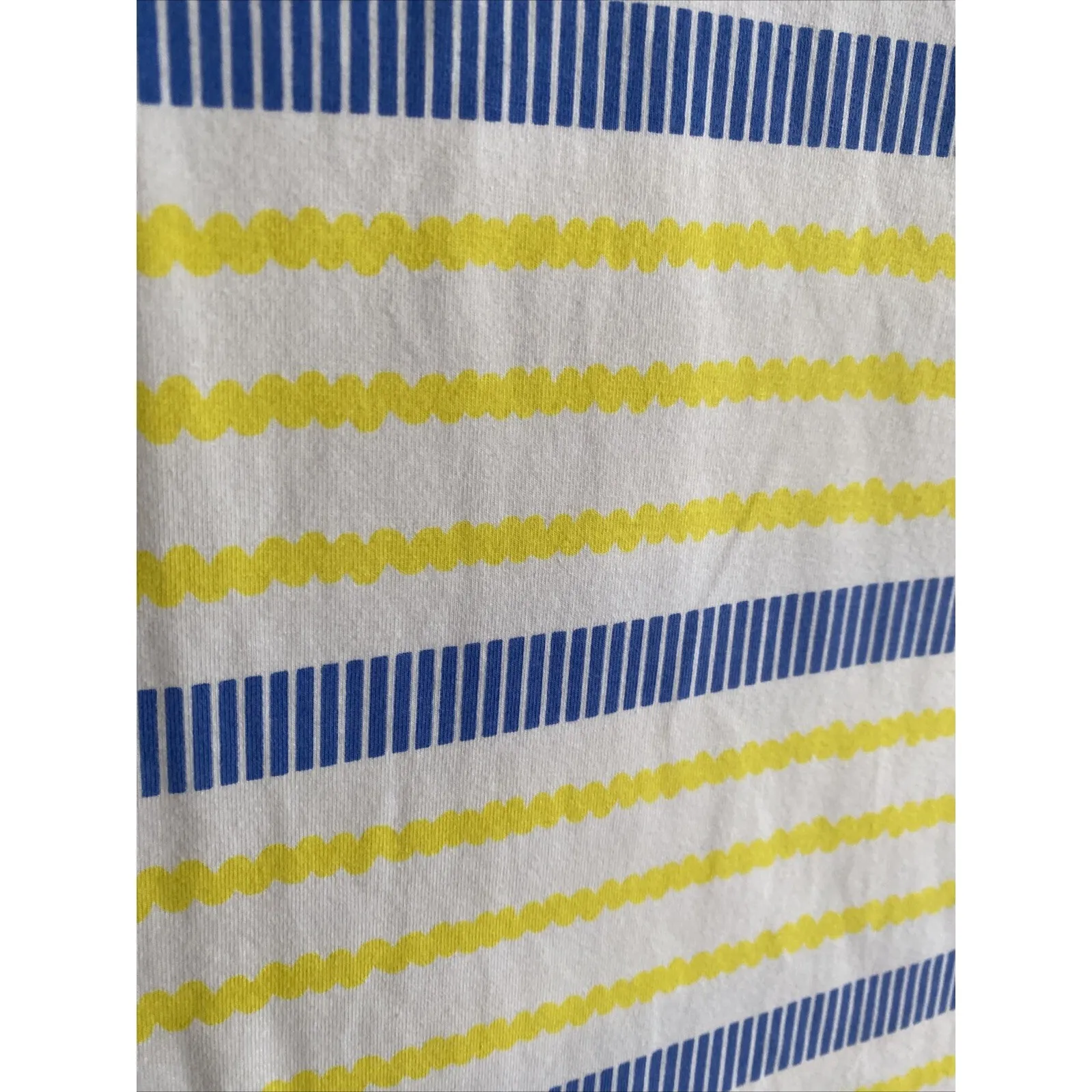 HIHO Tortola Womens Medium Yellow Striped Shift Dress Coastal Nautical Clean - Image 5