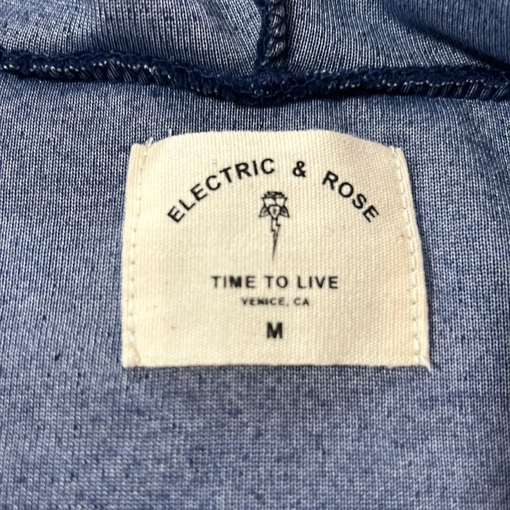 Electric & Rose Velour Sweatsuit Blue Medium NWT - Image 4