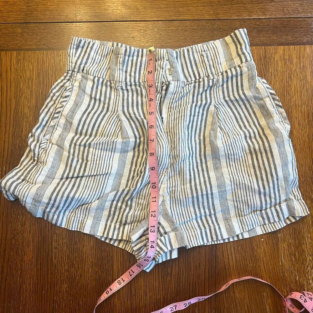 C&C California 100% Linen Striped Shorts - Image 9