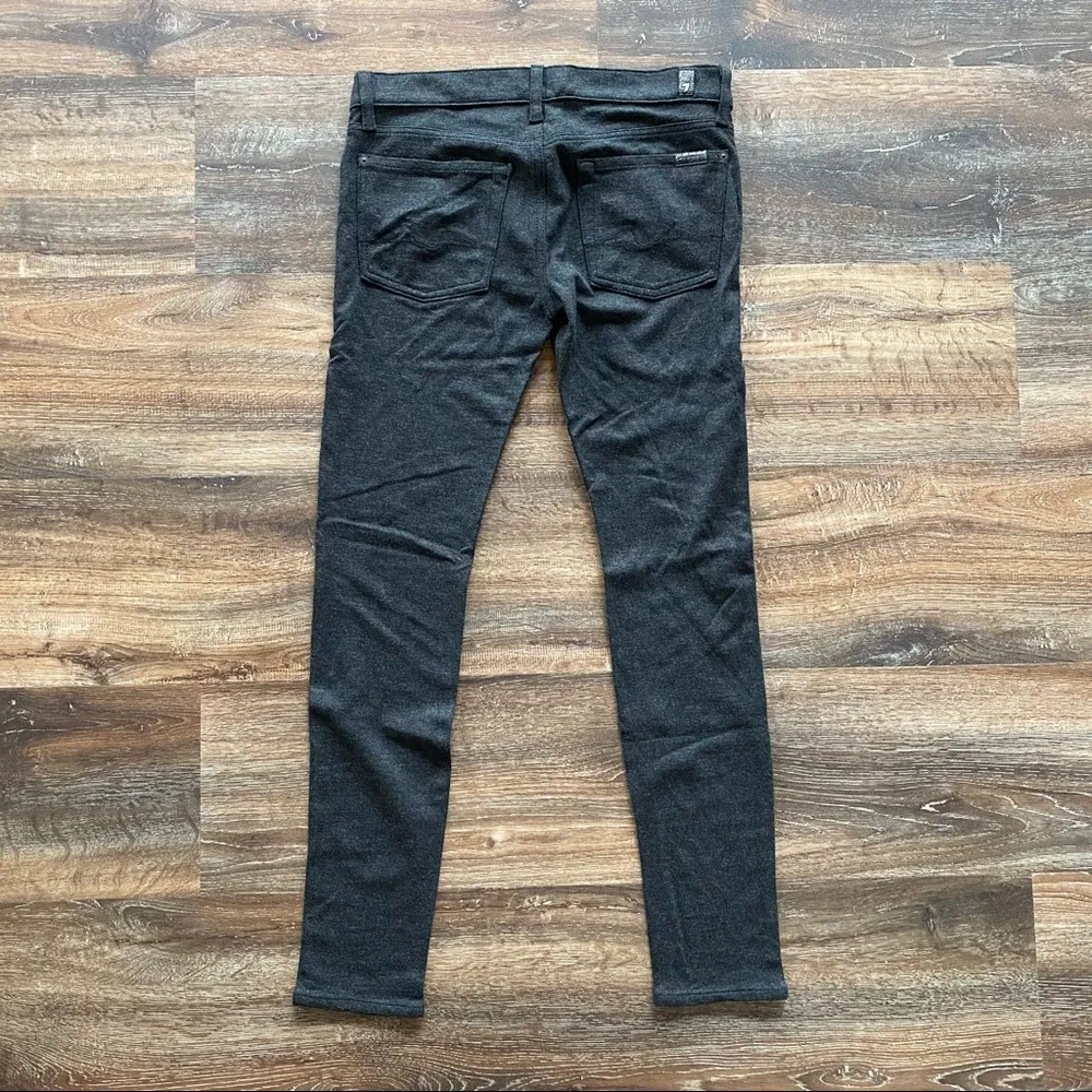 7 For All Mankind Gwenevere Dark Grey Legging Pant Size 27 - Image 7