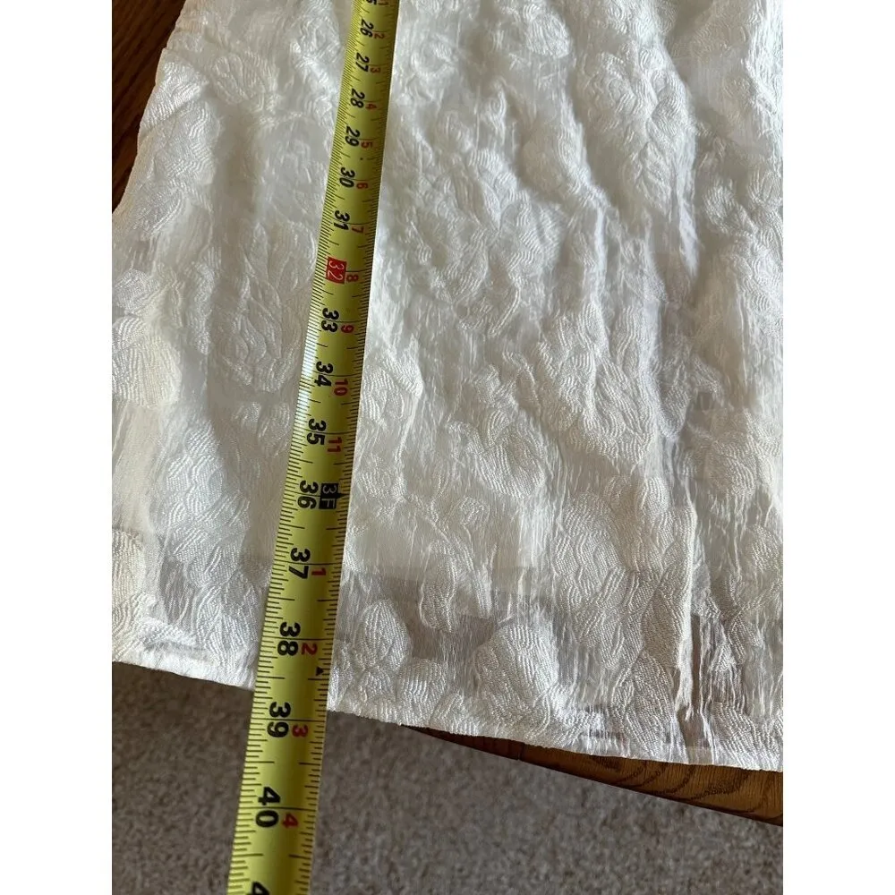 Lulus From this Day White Floral Jacquard Strapless Midi Dress Size L NWT Bridal Size L - Image 14