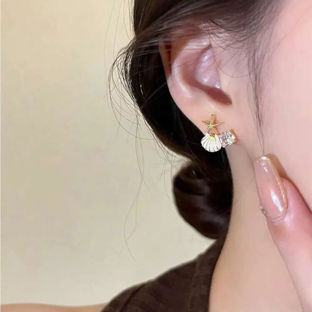 Starfish and Shell Earrings Bundle Gold - Image 11