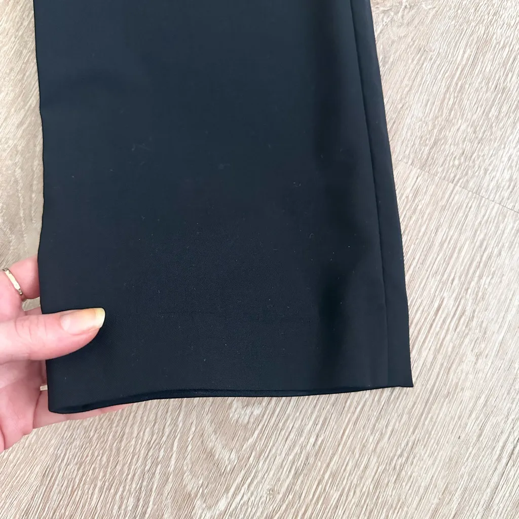 Bergdorf Goodman Luxury Wool Dress Pants Calvin Klein Collection Size 4 Black - Image 6