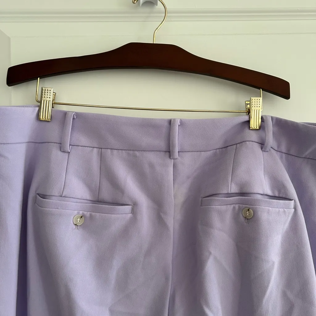 Eloquii Straight Leg Pants Lilac Size 20 - Image 7