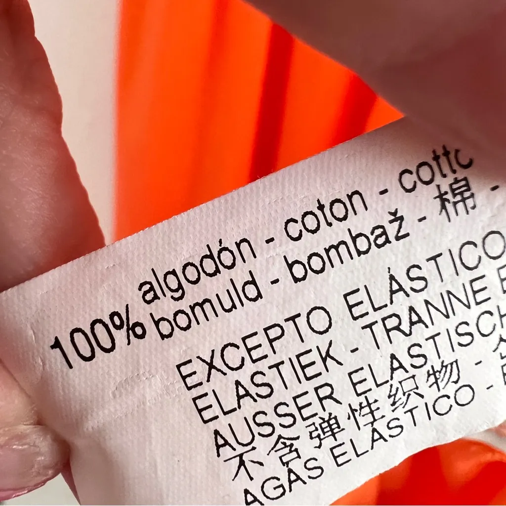 Zara Orange Smocked Maxi Dress Small V-Neck Sleeveless Flowy Summer Boho - Image 8