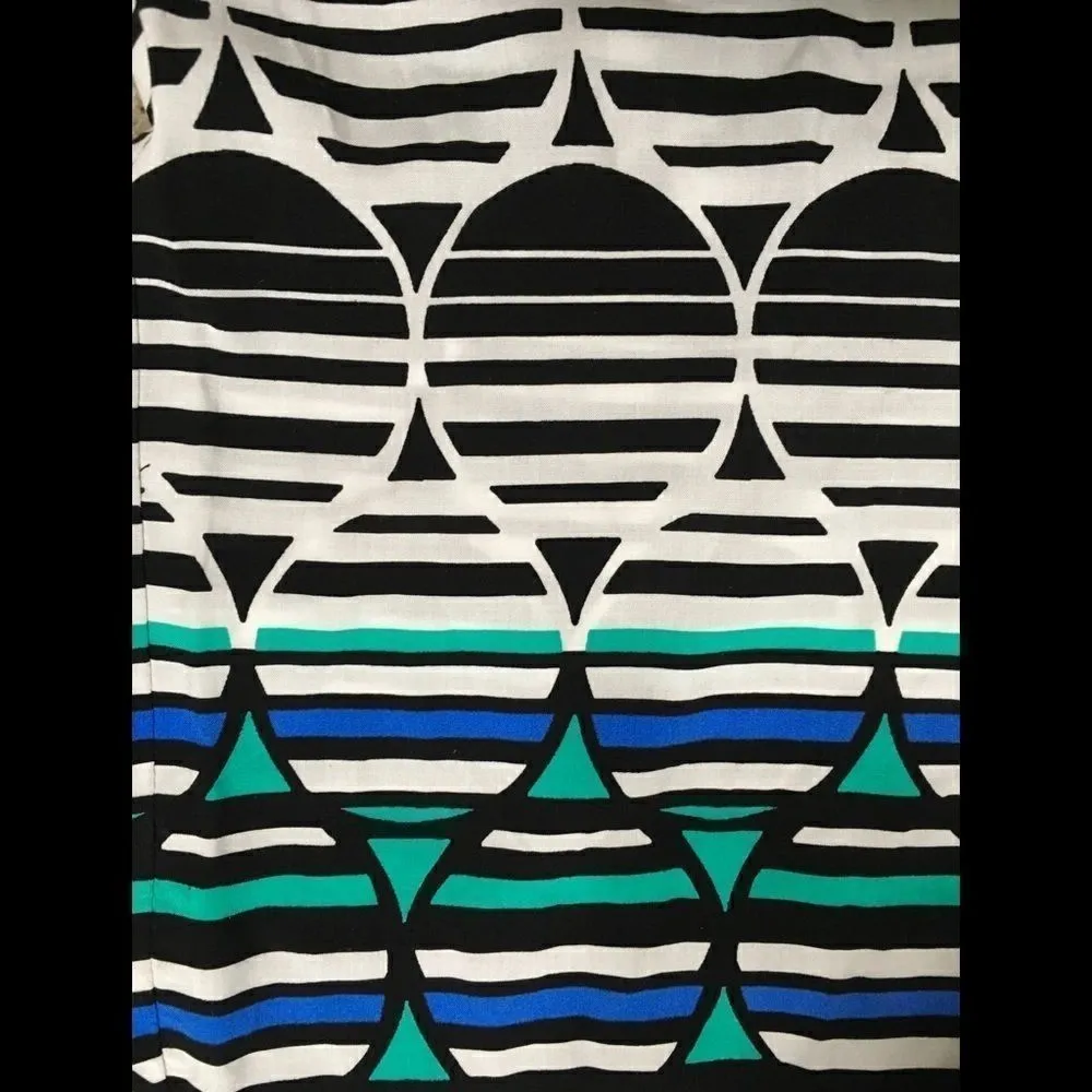 Comfy high waisted stretch border pant. NWT - Image 7