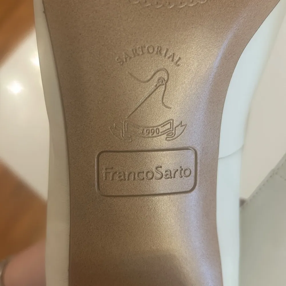 NEW Franco Sarto Women's White Natalia Classic Leather Pump Heels Size 10 - Image 7