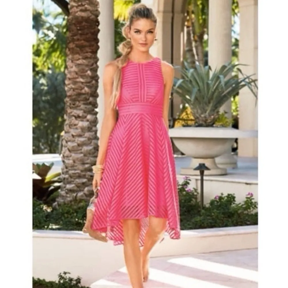 NEW Lilly Pulitzer Women’s Tilly Pink Asymmetrical Dress - Image 2