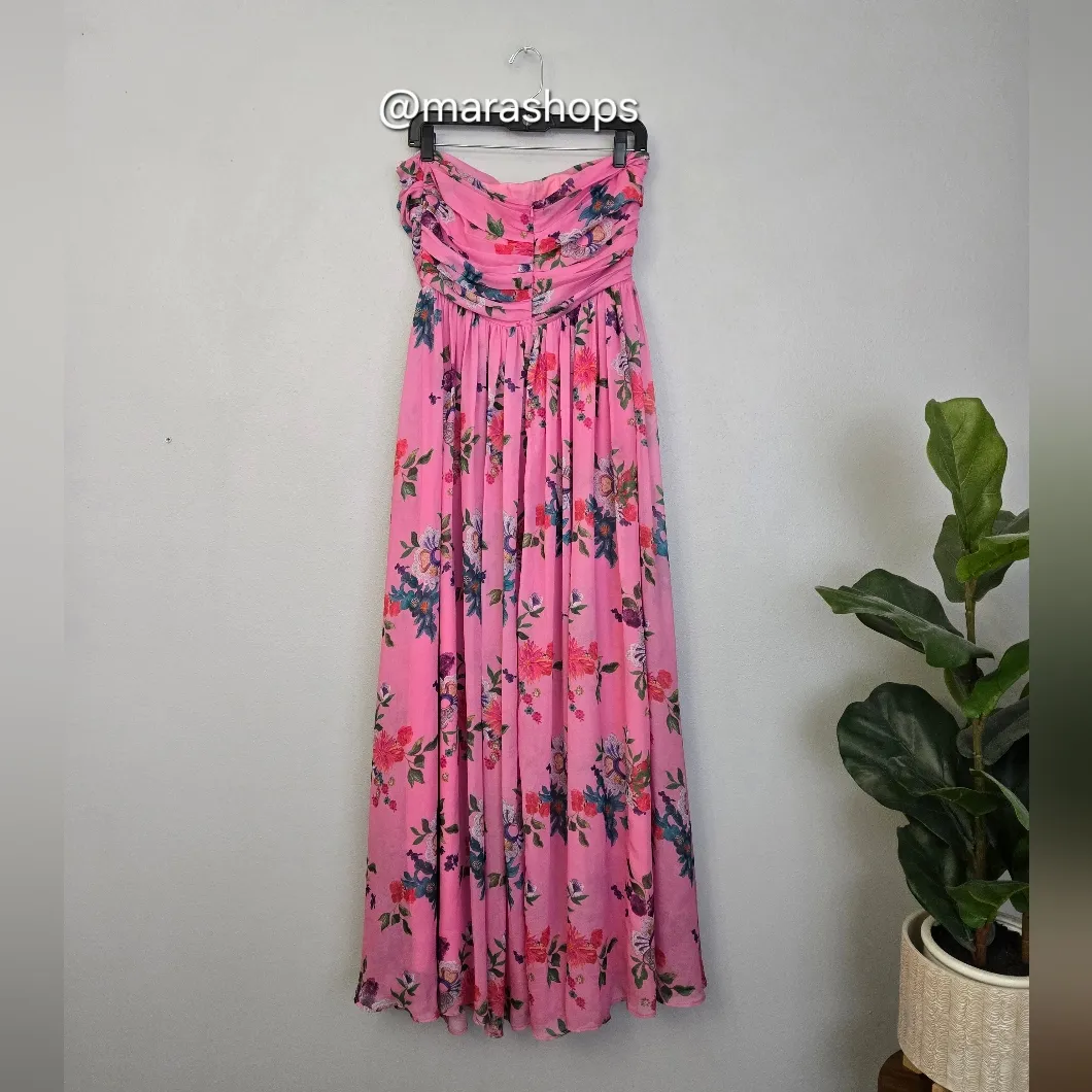 Sau Lee Camille Floral Gown Pink Size 10 - Image 6