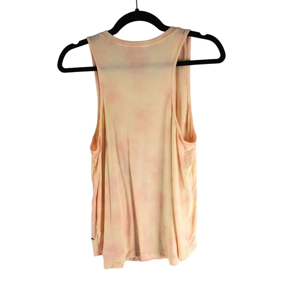 American Eagle Womens Tie Dye Soft & Sexy Tank Top Yellow Pink S - Image 2