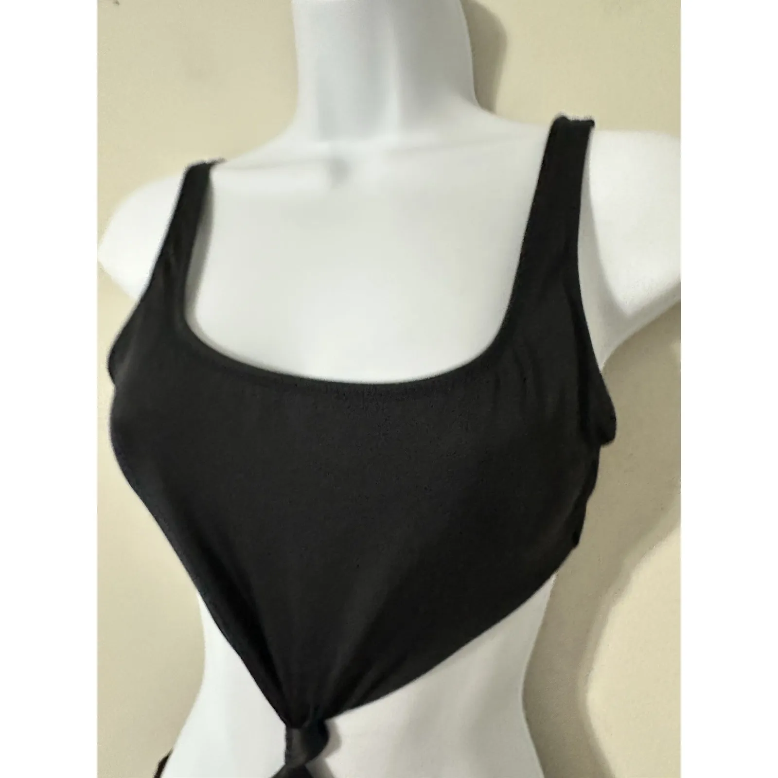 Solid & Striped Bailey Black Knot Front One Piece Swimsuit NWOT Size S - Image 4