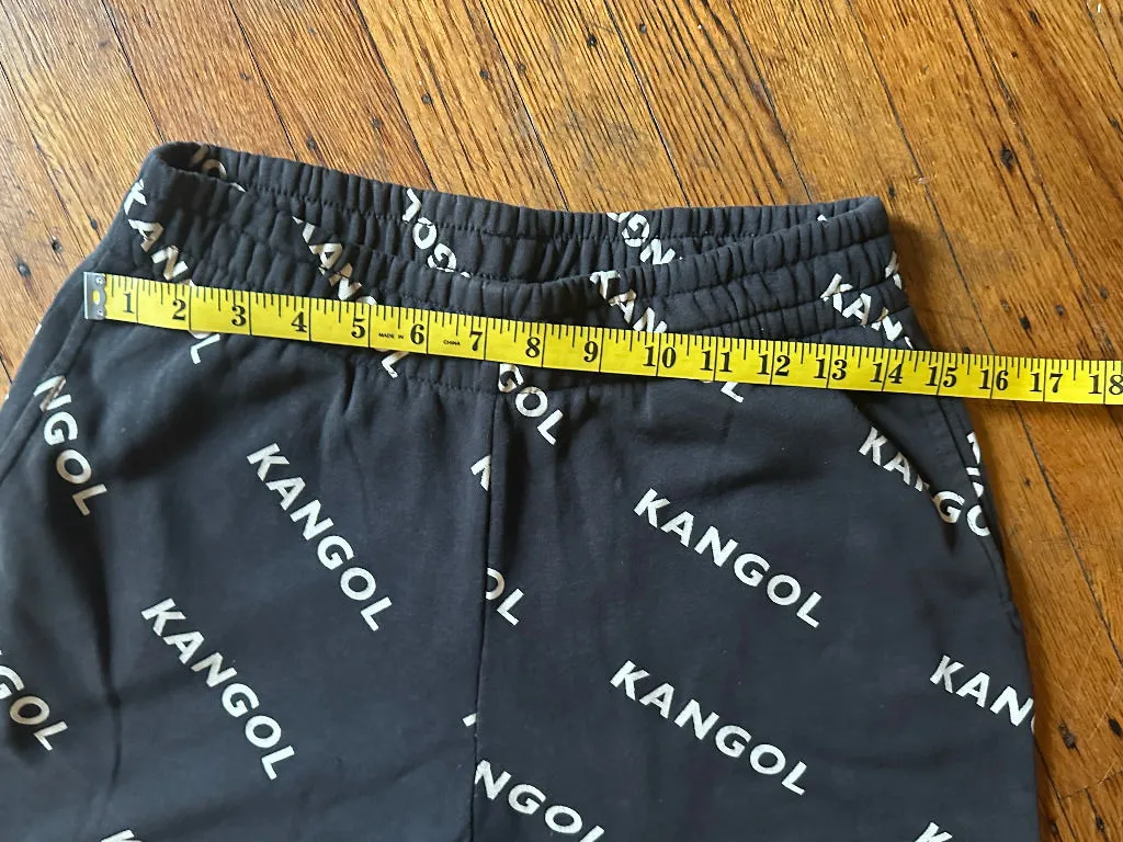 Kangol x H&M Sweatpants faded joggers logo print Sz Sm - Image 9