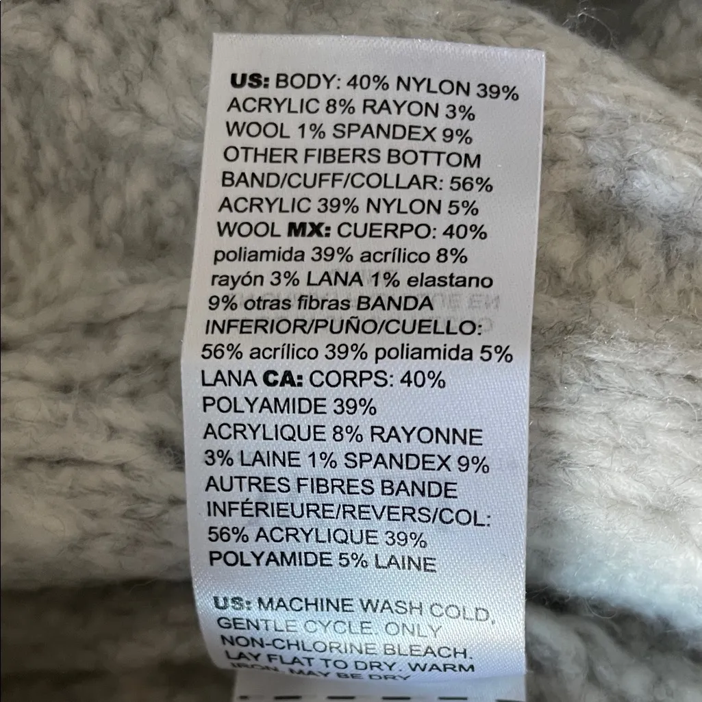 White House Black Market Ivory Cable Knit Sweater - Image 6