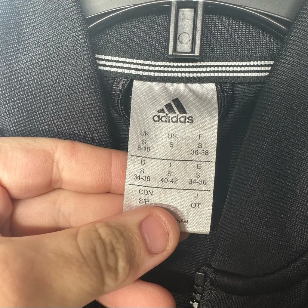 Adidas women’s size small  Black Track Jacket - Image 9