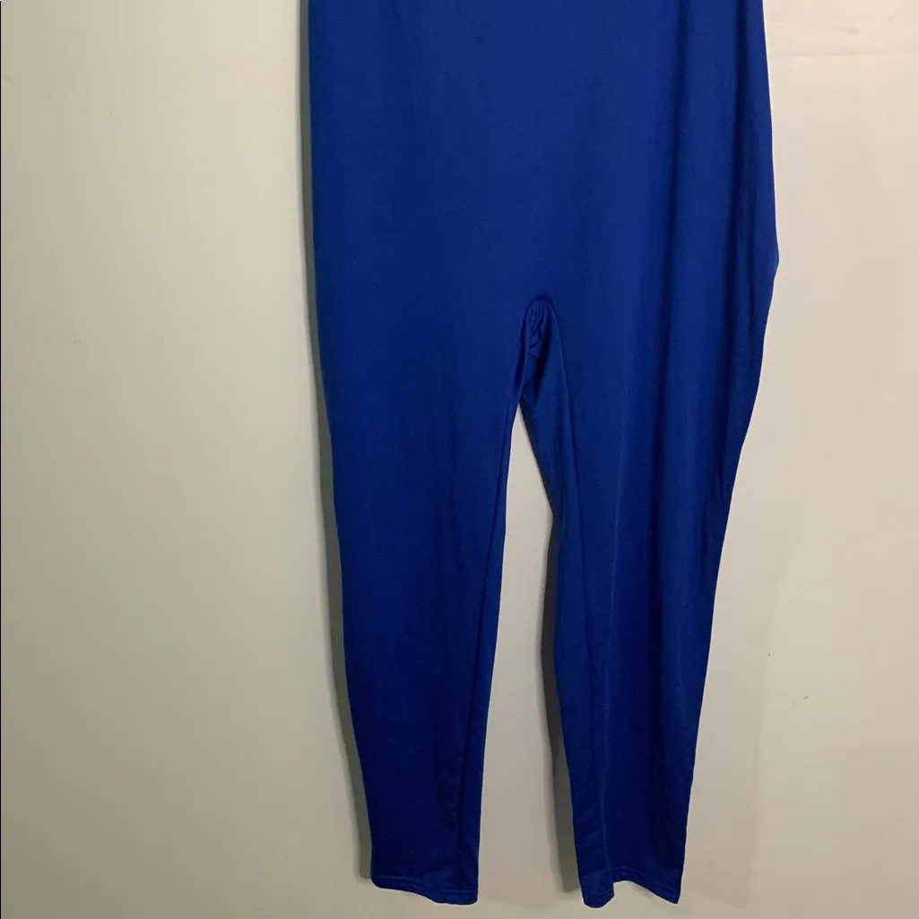 Blue Short Sleeve Jumpsuit - Image 3