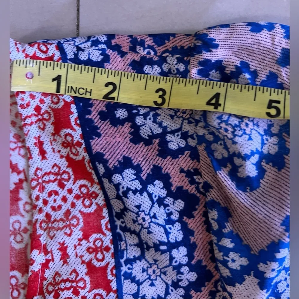 BCBGMAXAZRIA Jenissa Blossoms Kimono-Sleeve Wrap Dress Size XXS multicolor dress - Image 5