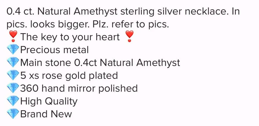 Natural Amethyst Sterling Silver Necklace Gold - Image 7