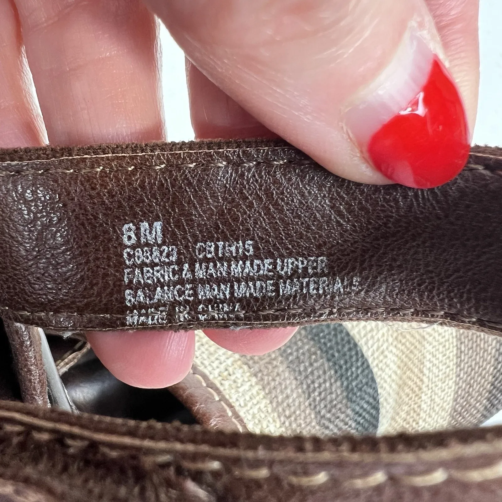 B.O.C. 8 Clogs Mules Born Concept Lyza Slingback Dark Brown Stripe Boho Hippie - Image 8