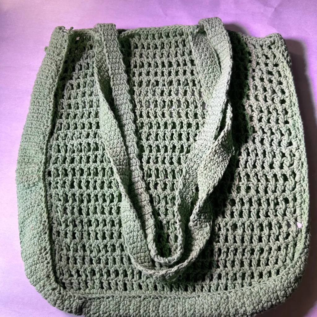 C&C California Green Crochet Tote - Image 5