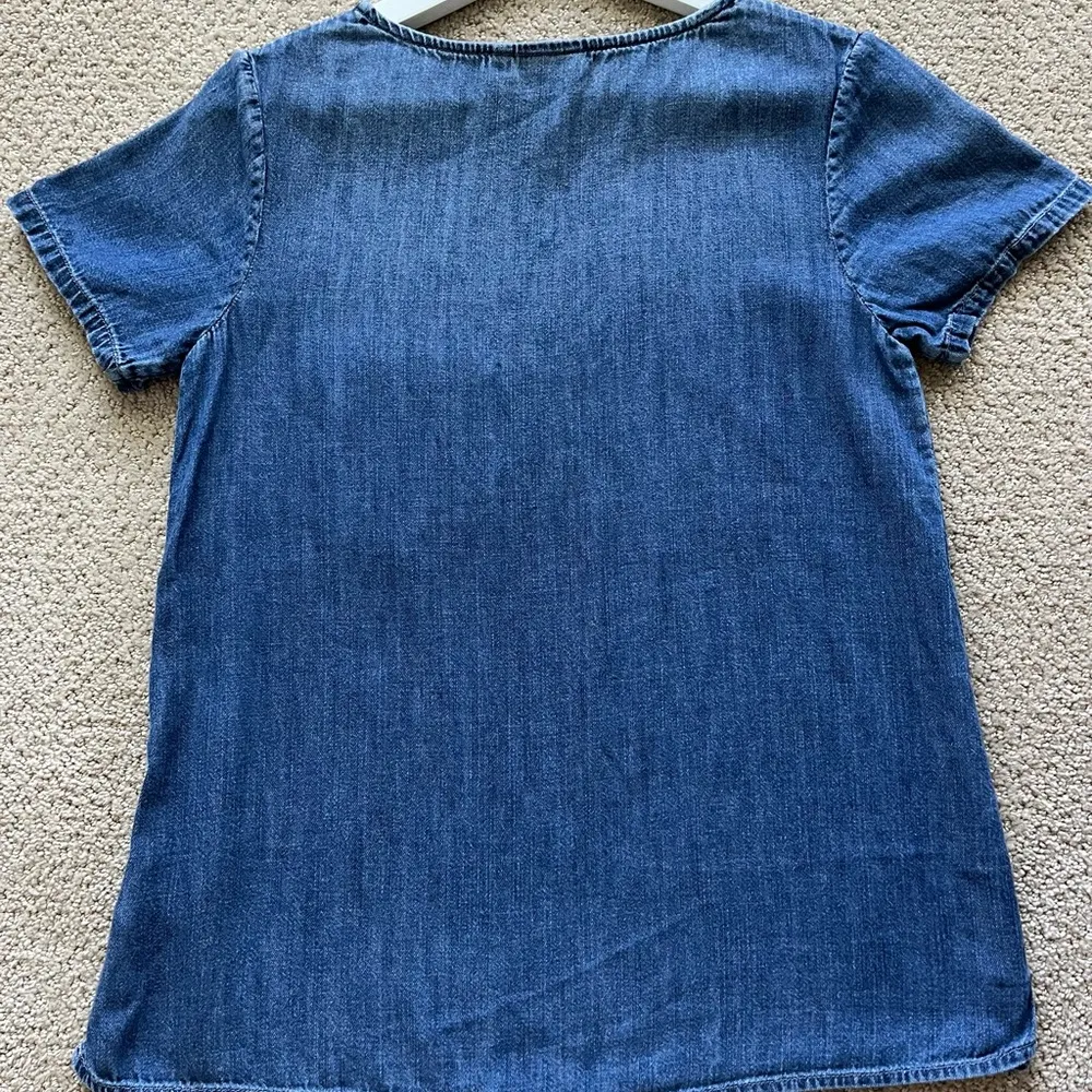 ag Adriano Goldschmied Megan Pocket Tee Shirt Blue Size XS - Image 12