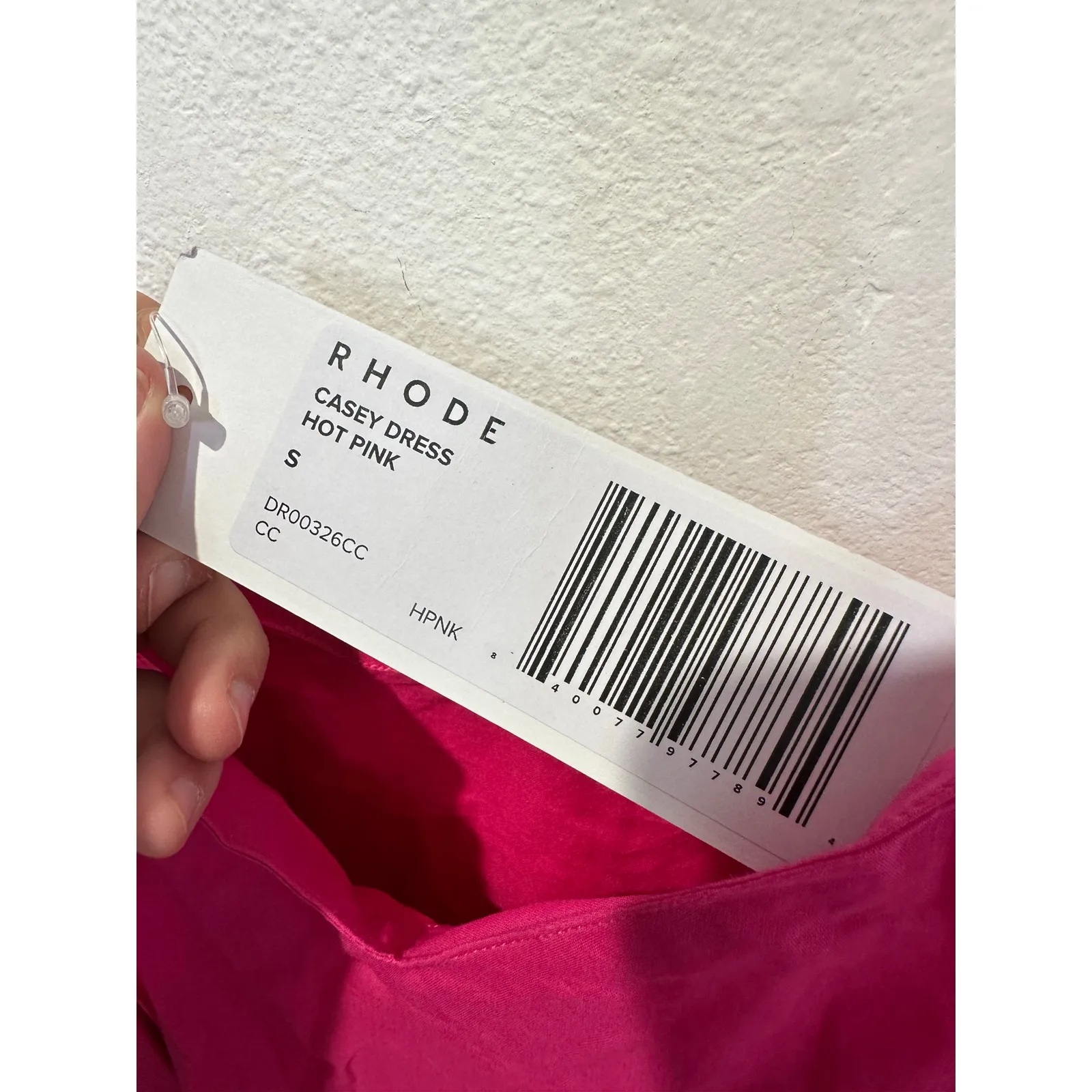 RHODE Hot Pink Casey Tassel End Belted Cotton - Image 14