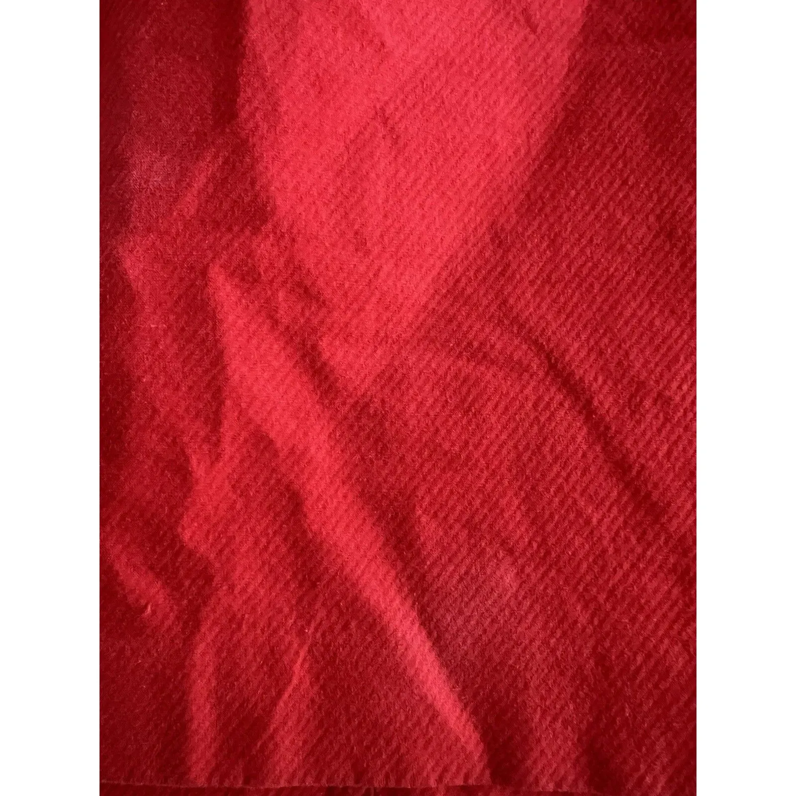 Cotton Linen Red Skirt Office Work Career - Image 2