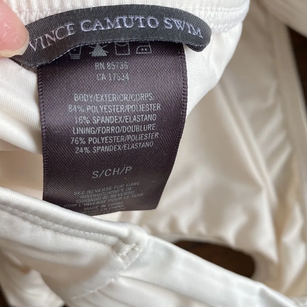 Vince Camuto bikini off white bandeau bottom and top - Image 6