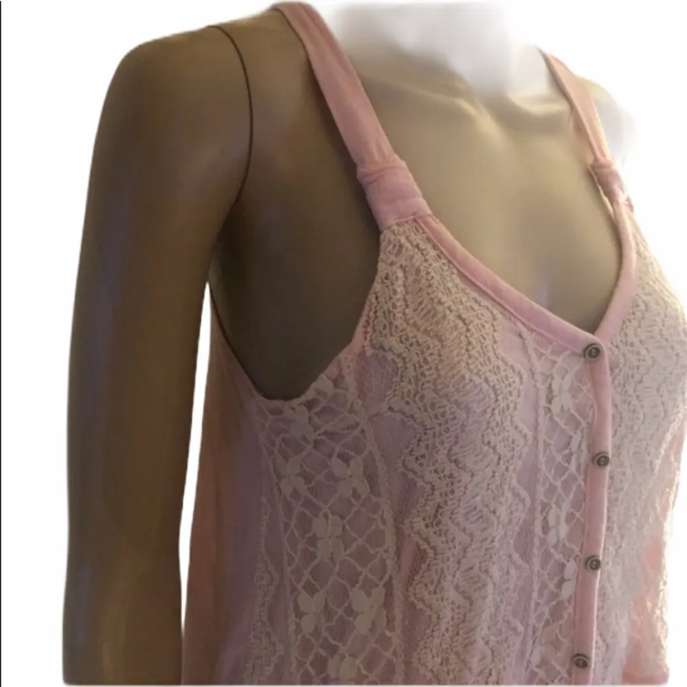Beta House  lace front tank top - Image 2