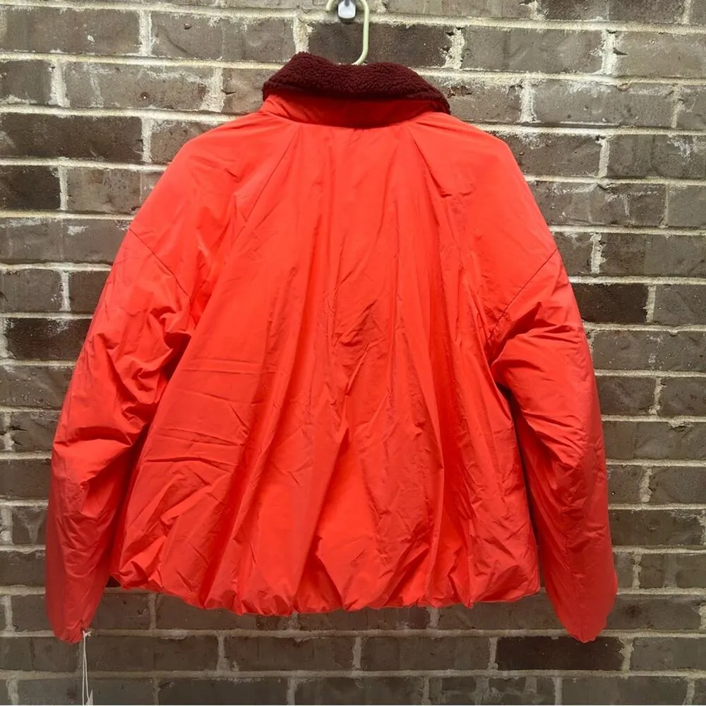 Free People Movement Outpost Bomber Jacket Coat Pockets Removeable Collar NWT - Image 3