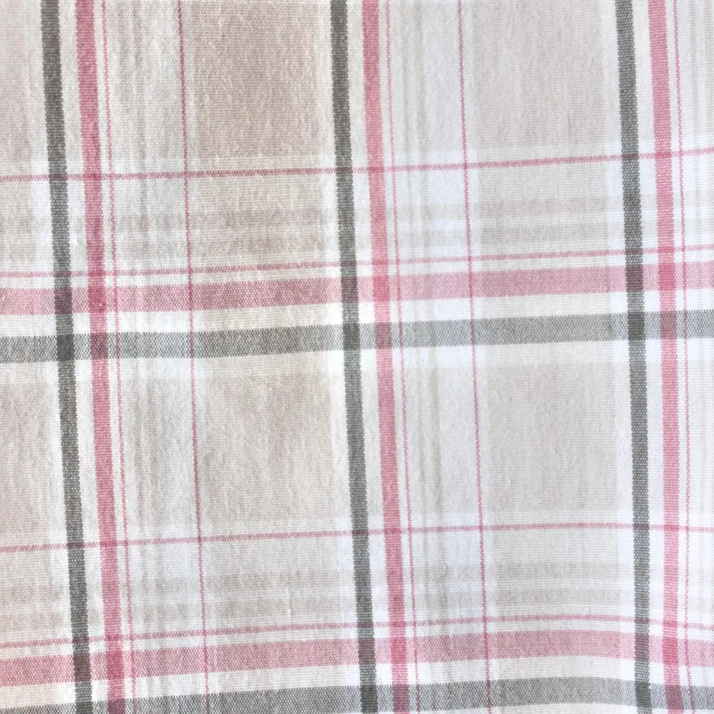 Roxy Vintage 2000's Cotton Pink Beige Plaid Preppy Casual Shorts 1 - Image 4