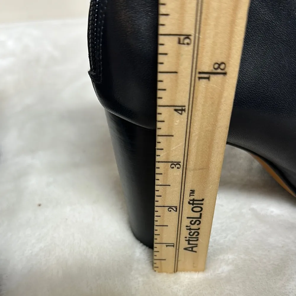 Coach Black Ankle Booties with Scalloped Trim - Image 10