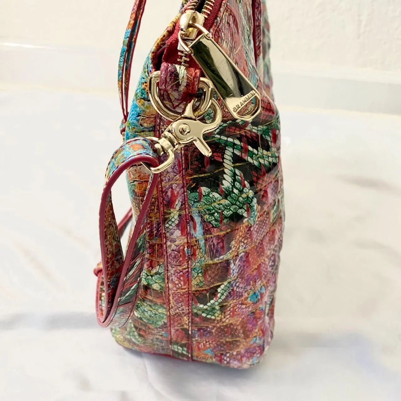 Brahmin Melbourne Collection Large Duxbury Reservoir Top Handle Dome Satchel Bag - Image 4