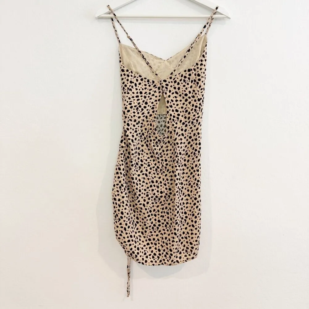 Lottie Miss Leopard Spotted Dress Summer Casual Vacation Party Edgy Boho Size XS - Image 11