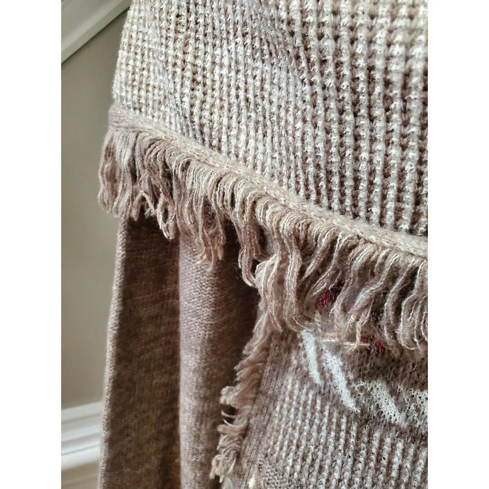 Knox Rose Women's Beige Acrylic Long Sleeve Pullover Knit Sweater Size X-Large - Image 4